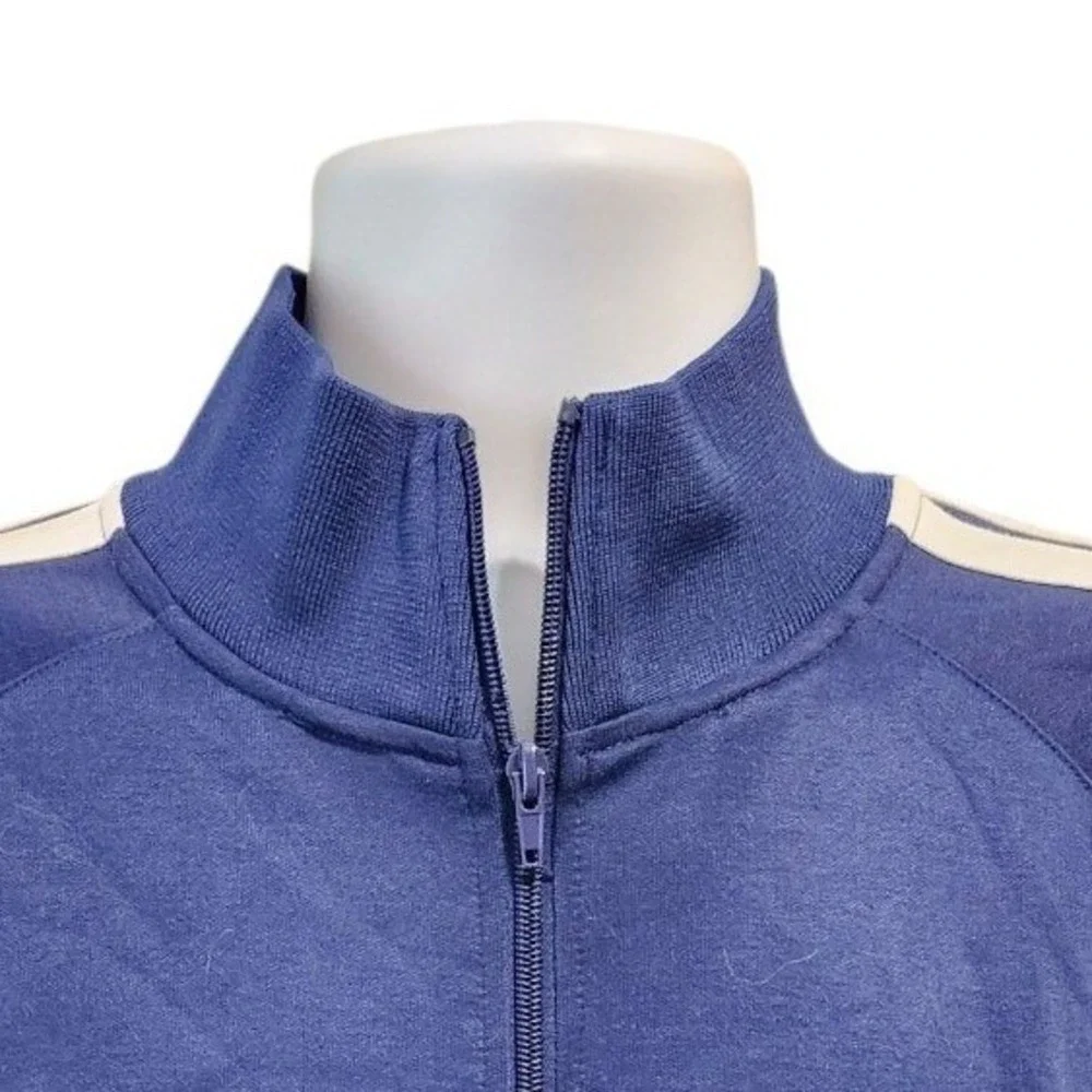 Jack Track & Field Mens Varsity Track Jacket Blue Ravine V-44 Large S06-8058‎